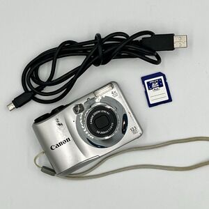 Canon PowerShot A1200 Silver 2.7" LCD 12.1 MP 4x Optical Zoom Tested Working!